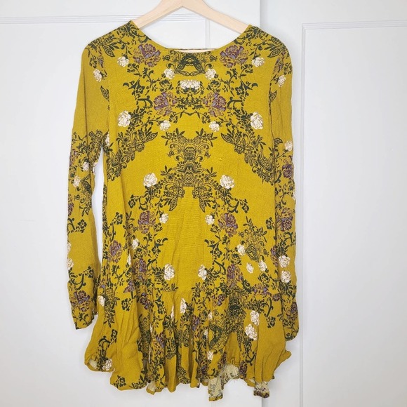 Free People Smooth Talker Floral Print Tunic Dress - Picture 3 of 6